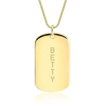 Personalized Dog-Tag Name Necklace