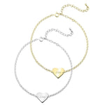 Personalized Engrave Heart Anklet