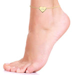 Personalized Engrave Heart Anklet