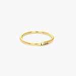 Personalized Engraved Thin Name Ring