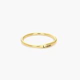 Personalized Engraved Thin Name Ring