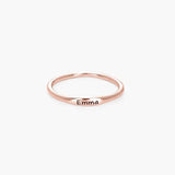 Personalized Engraved Thin Name Ring