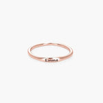 Personalized Engraved Thin Name Ring