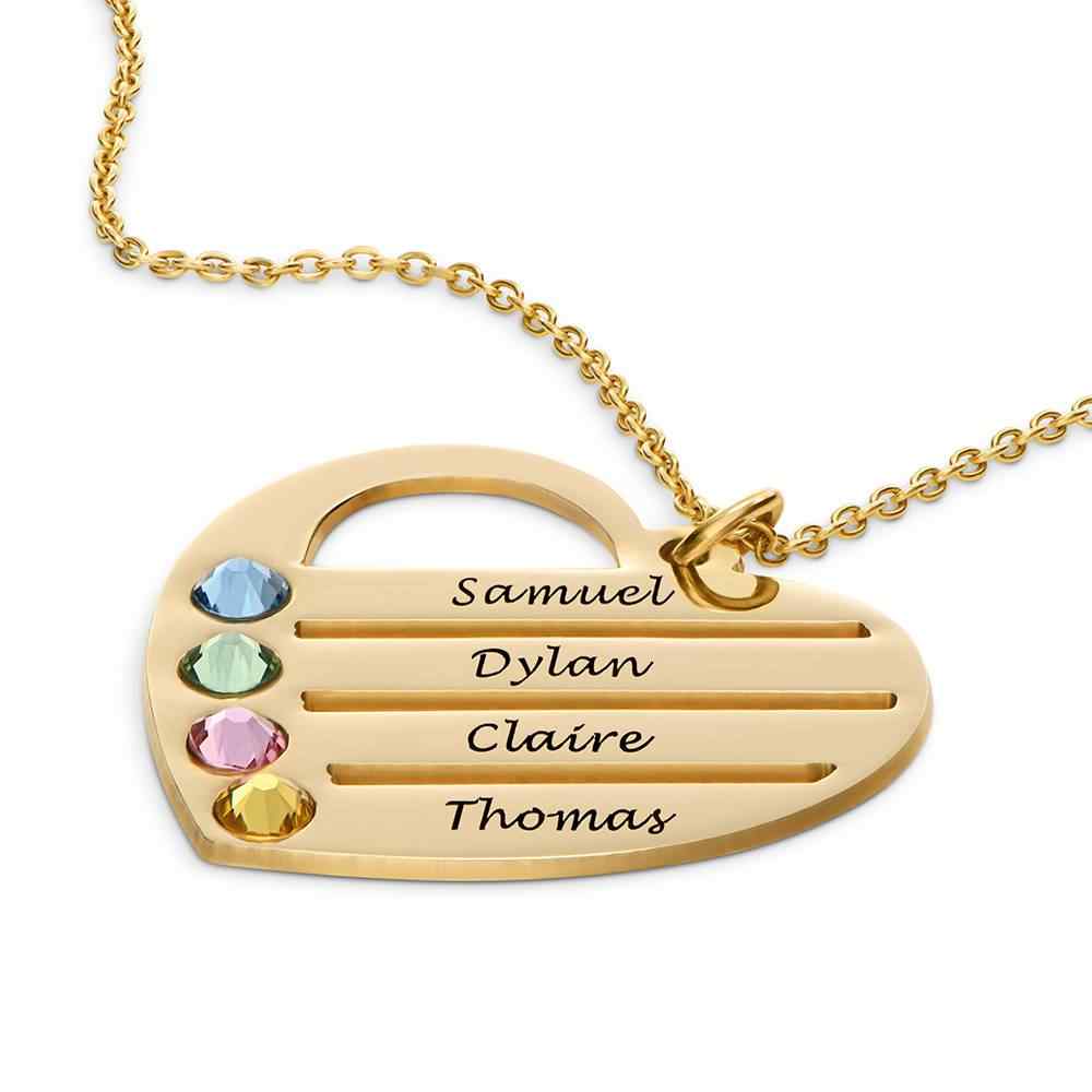 Personalized Heart Necklace with engraved names