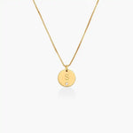 Personalized Initial Disc Letter With Diamond.