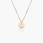 Personalized Initial Disc Letter With Diamond.