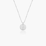 Personalized Initial Disc Letter With Diamond.