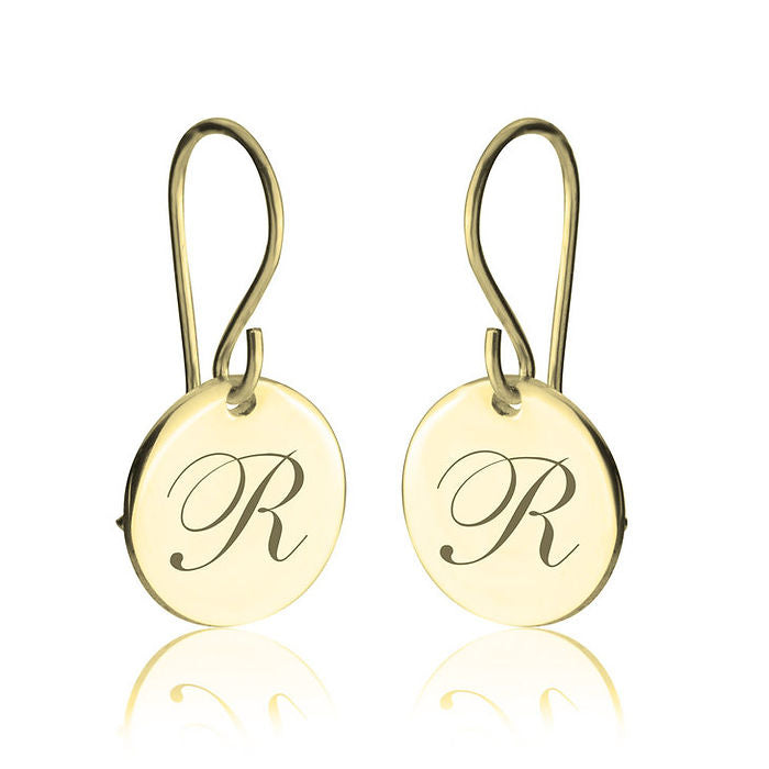 Initial Drop Earrings
