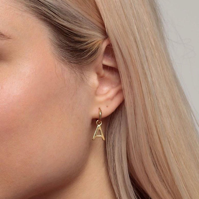 Personalized Initial drop Earrings