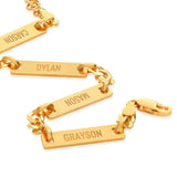 Personalized Multi Name Bracelet For Men