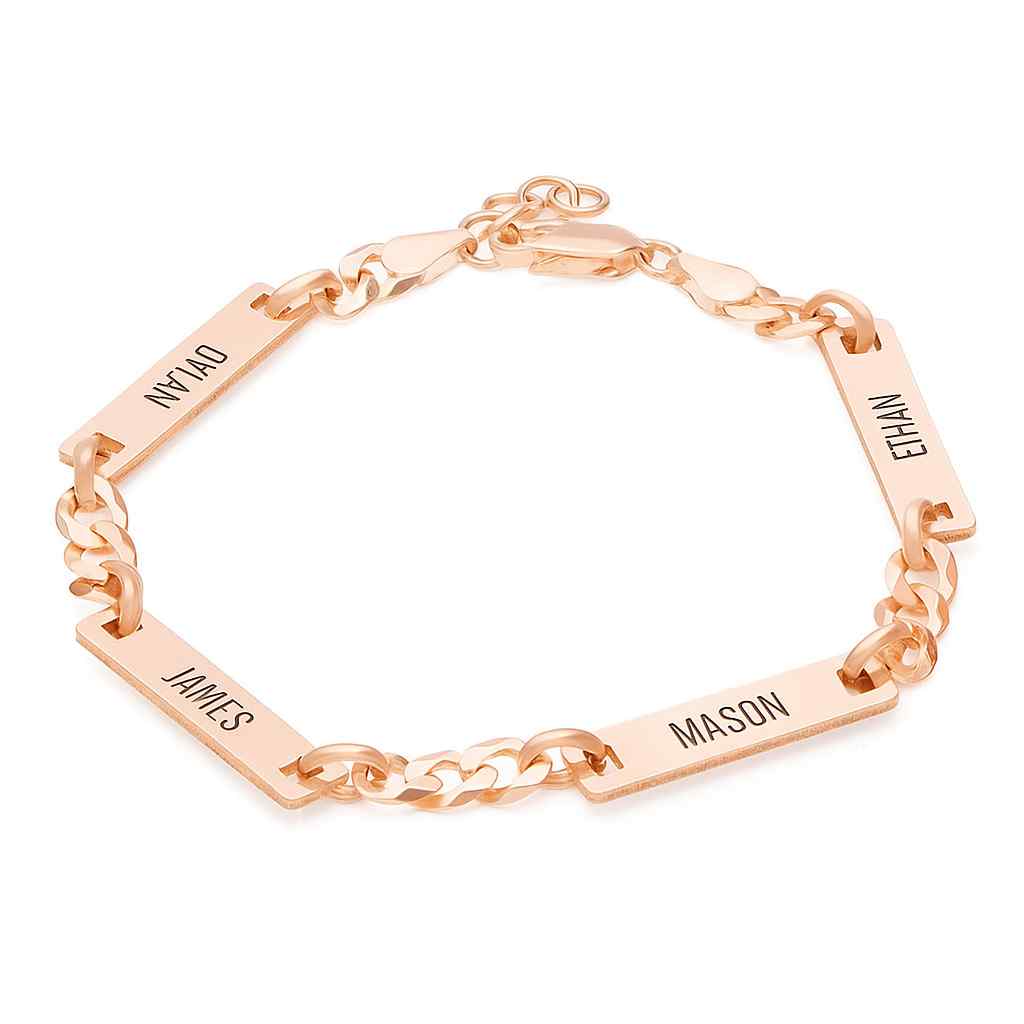 Personalized Multi Name Bracelet For Men