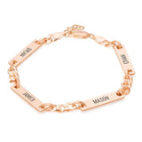 Personalized Multi Name Bracelet For Men