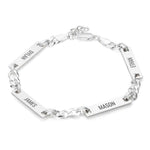 Personalized Multi Name Bracelet For Men