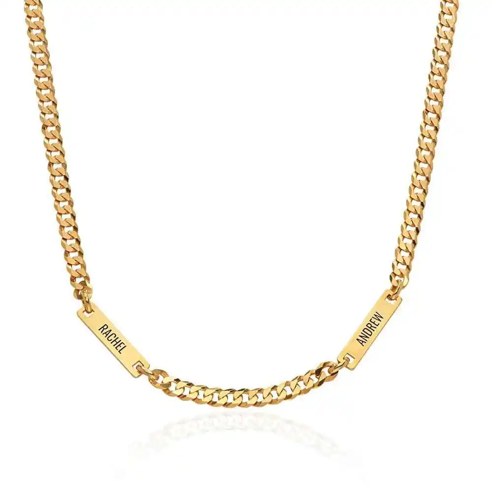 Personalized Multi Name Necklace For Men