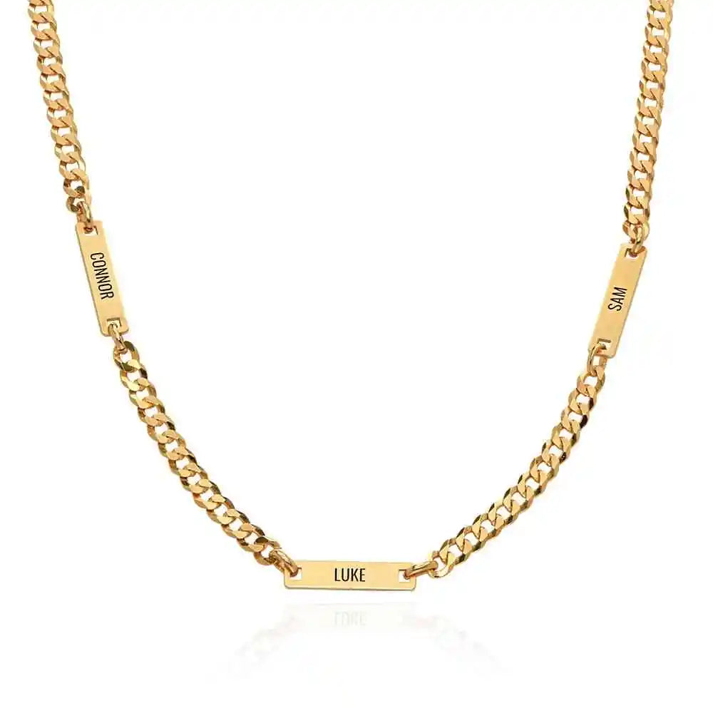 Personalized Multi Name Necklace For Men