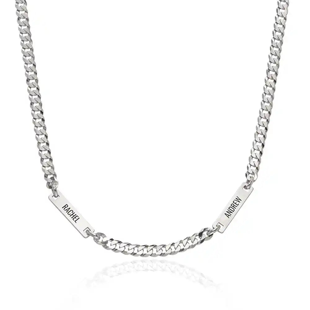 Personalized Multi Name Necklace For Men