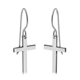 Personalized Cross name earrings