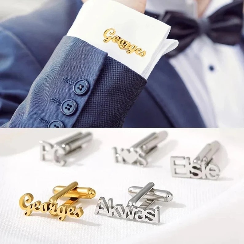 Personalized Name Cutting Cufflink