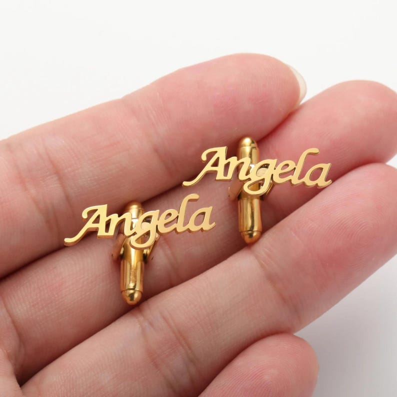 Personalized Name Cutting Cufflink