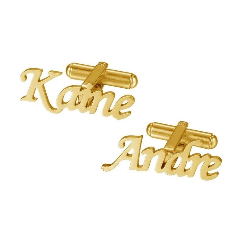 Personalized Name Cutting Cufflink