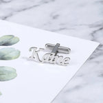 Personalized Name Cutting Cufflink