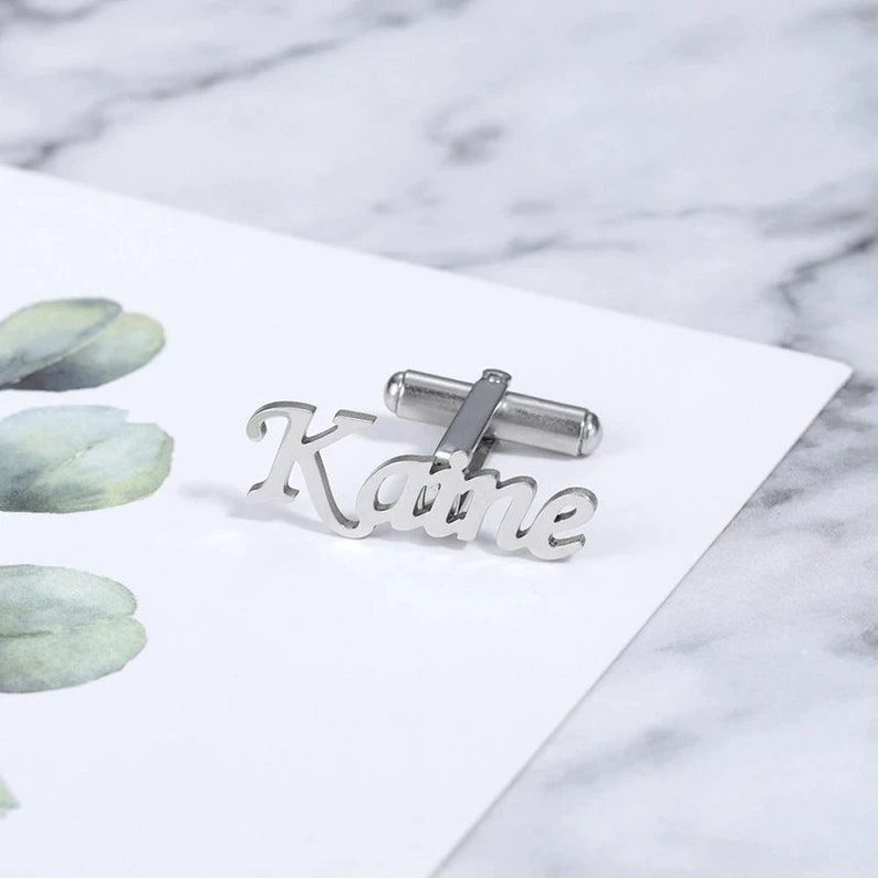 Personalized Name Cutting Cufflink