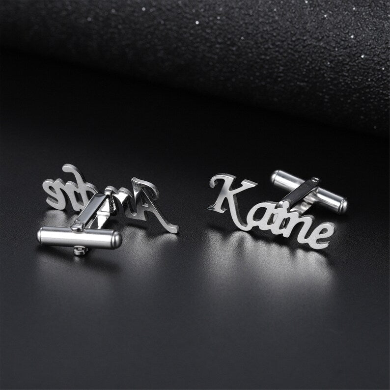Personalized Name Cutting Cufflink