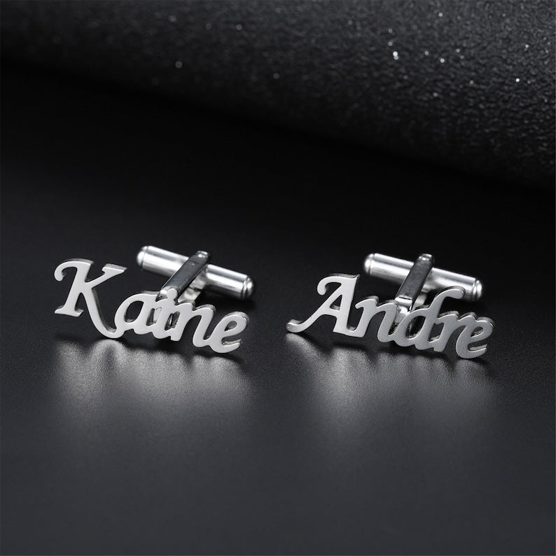 Personalized Name Cutting Cufflink