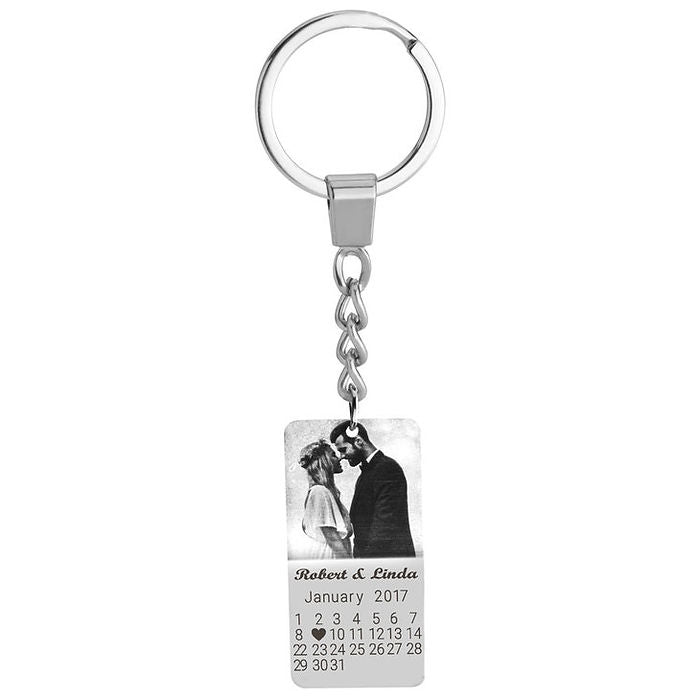 Personalized Picture Keychain with Calendar