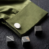 Personalized Round-Shaped Cufflinks with Name & Date