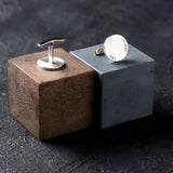 Personalized Round-Shaped Cufflinks with Name & Date