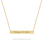 Personalized Handwriting Bar Necklace
