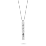 Personalized Handwriting Vertical Bar Necklace