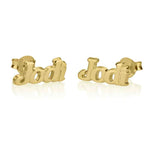 Personalized Name Stud Earrings
