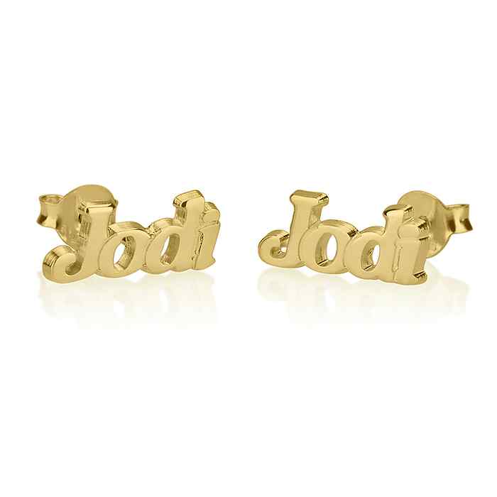 Personalized Name Stud Earrings
