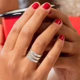 Personalized Engraved Three Name Ring