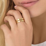 Personalized Two Name Engraved Ring