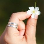 Personalized Two Name Engraved Ring