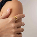 Personalized Two Names Ring