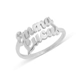 Personalized Two Names Ring