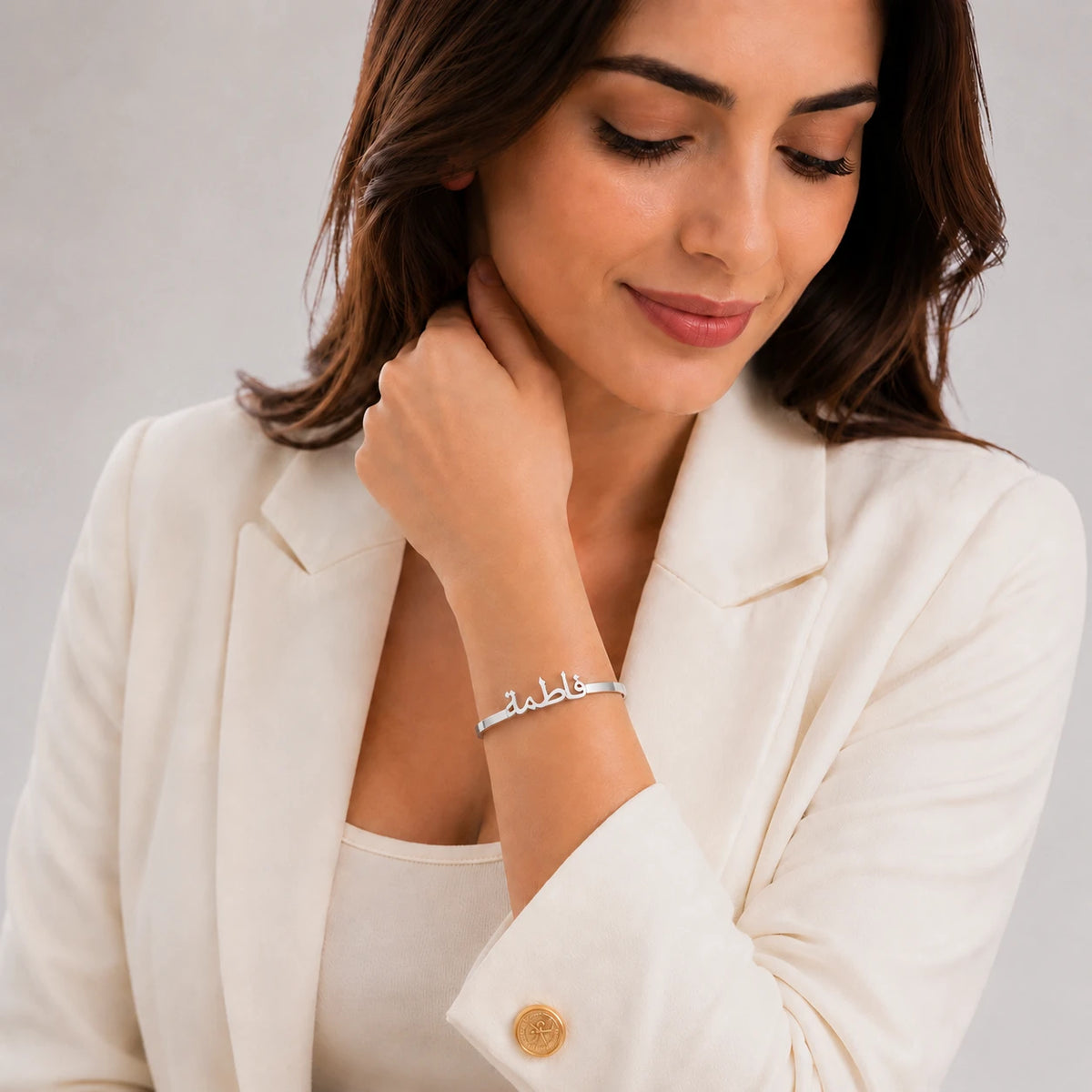 Personalized Arabic Name Bangle.
