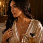 Personalized Double Name Necklace with Heart.
