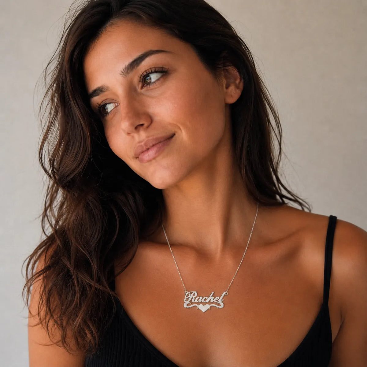 Personalized Heart Name Necklace