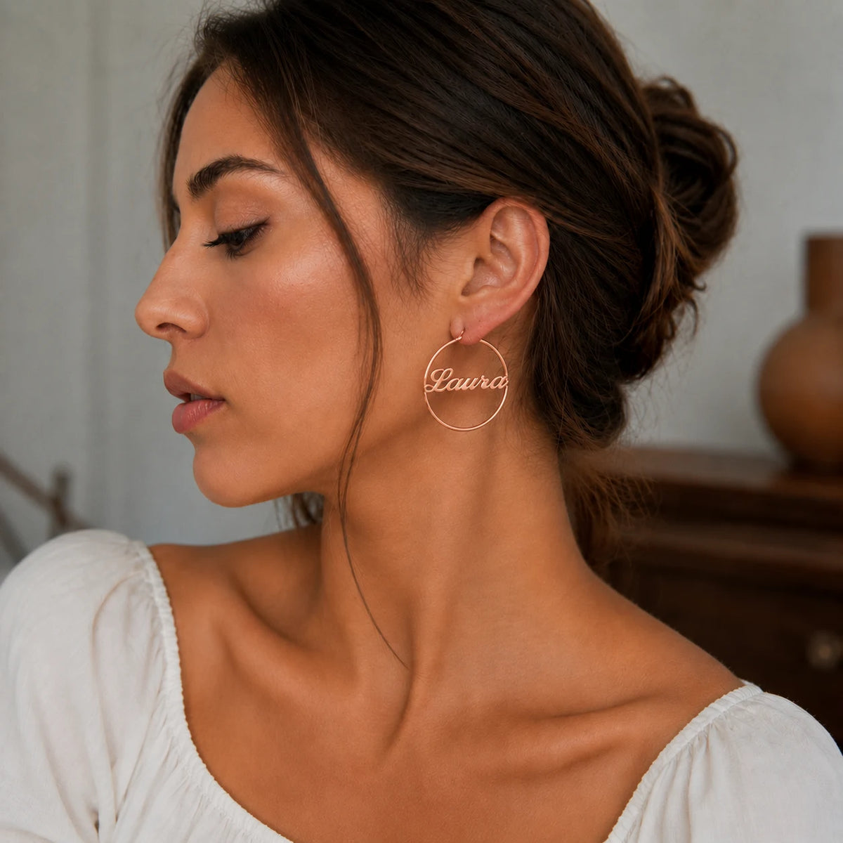 Hoop Name Earring.