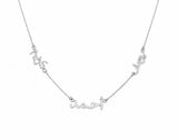 Personalized Arabic Multi Name Necklace.