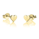 Personalized Heart Initial Studs