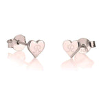 Personalized Heart Initial Studs