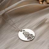 Picture Engraved Round Necklace