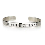 Roman Numeral Cuff Bracelet