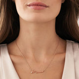 Signature-style Arabic Name Necklace with diamond
